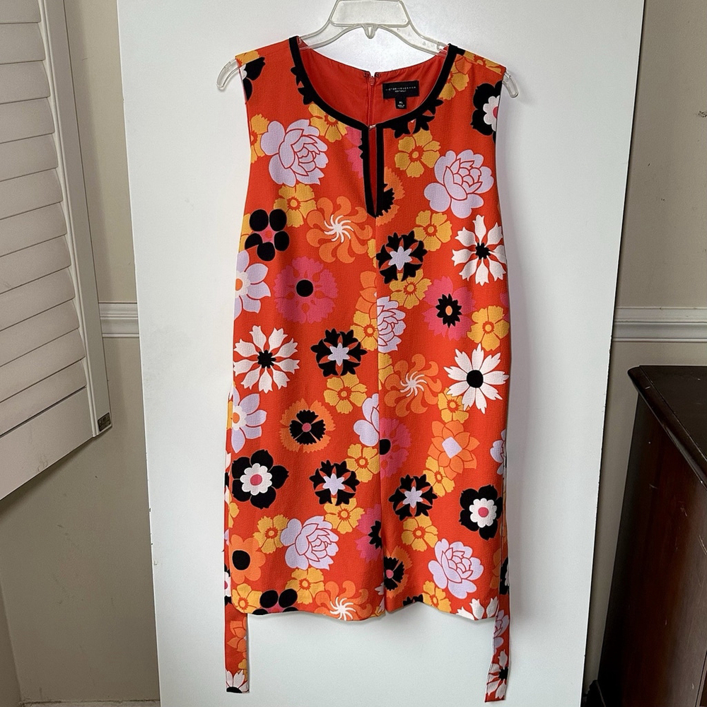 Victoria Beckham for Target Retro Mod Floral Romper Size XL EUC - Picture 4 of 8